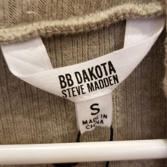 BB Dakota Steve Madden Melt Mountain Sweater Dress Mock Neck Tan Size S NWT - Picture 8 of 8